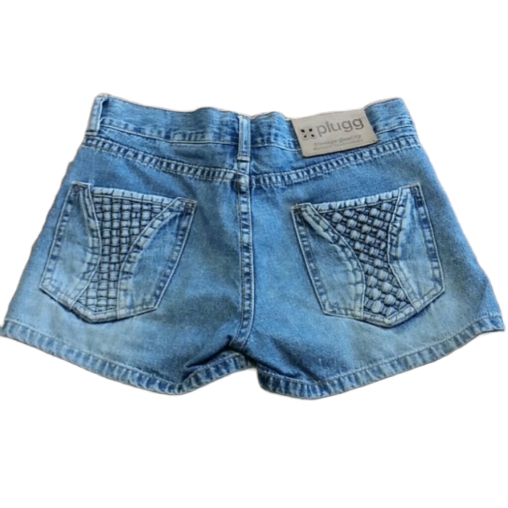 Plugg Vintage Low-rise Denim Shorts EUC sz 0